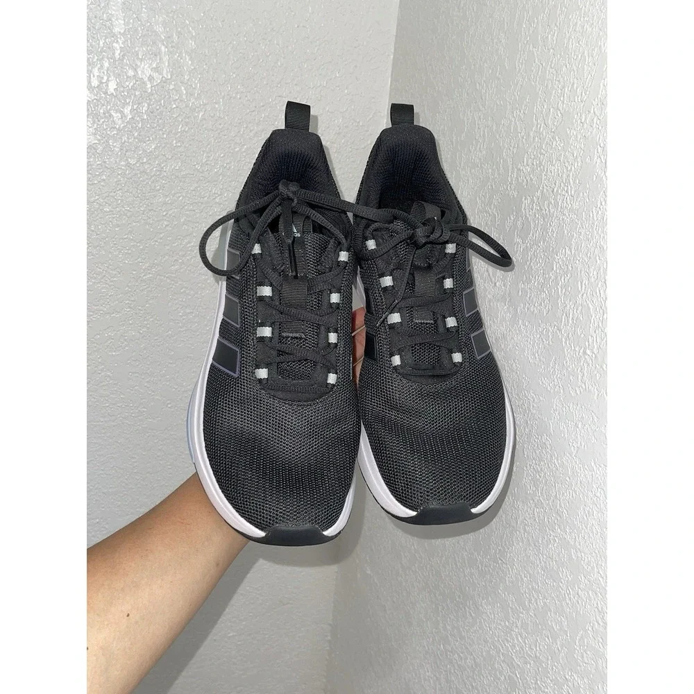 ADIDAS Running Shoes Sneakers Men's US‎ 9.5 Gray&Black Cloudfoam PGS 789005